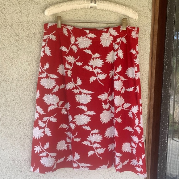 ST. JOHN SEPARATES EMBELLISHED KNIT SKIRT - Picture 1 of 6